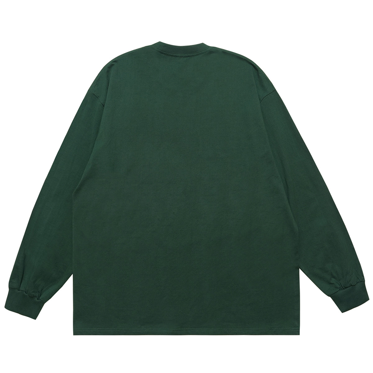 Danger slogan jumper skull print top 90s gothic poster long sleeve t-shirt in green