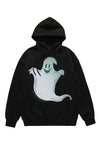 Ghost print hoodie Casper pullover raver top come out jumper