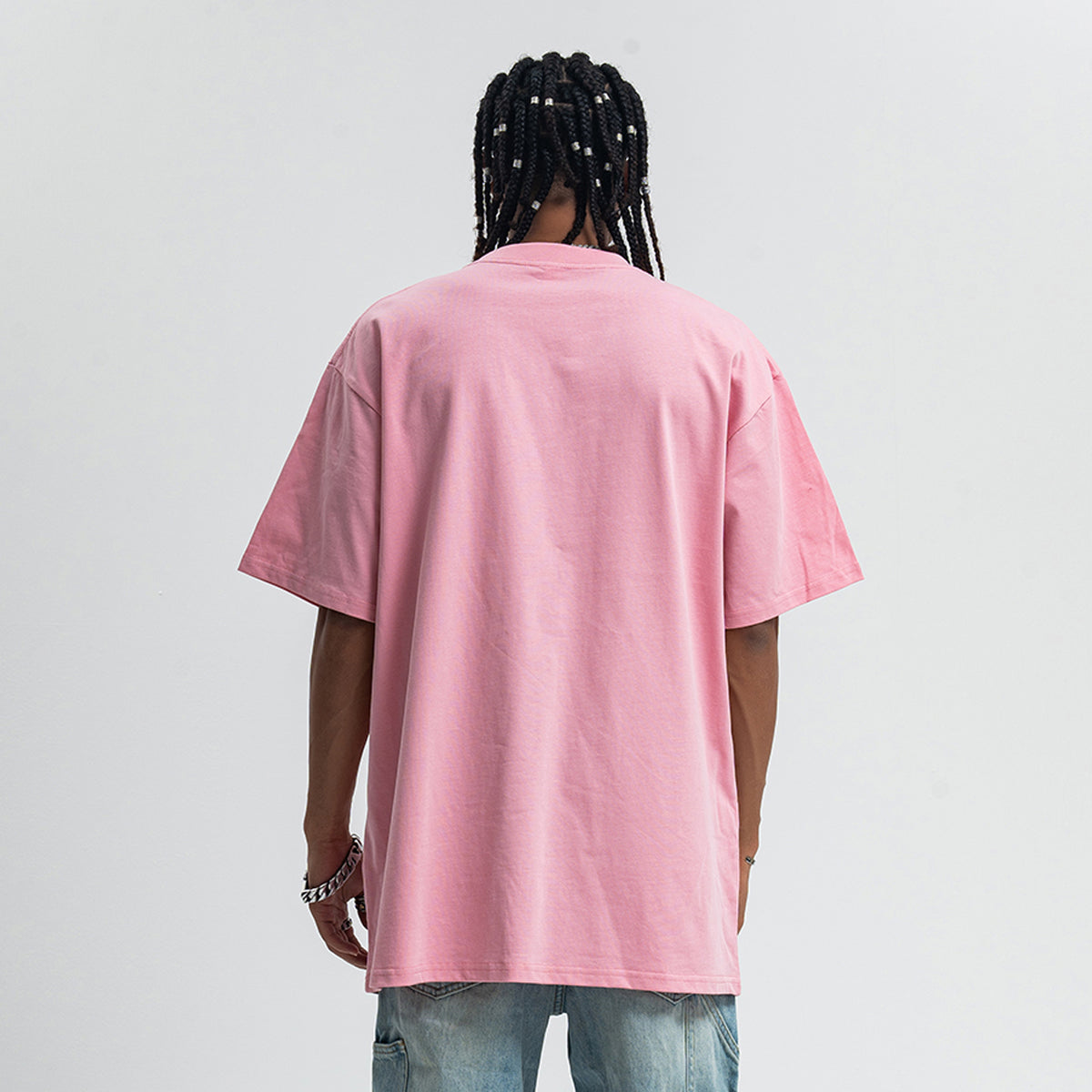 Party slogan t-shirt retro cartoon top 90s tee in black