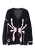 Spider cardigan Gothic rip jumper knitted punk top in black