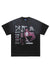 Y2k print t-shirt graffiti tee retro poster top vintage grey