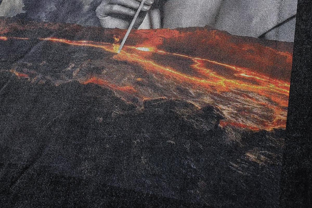 Nun print t-shirt sucker slogan tee grunge raver top in vintage grey