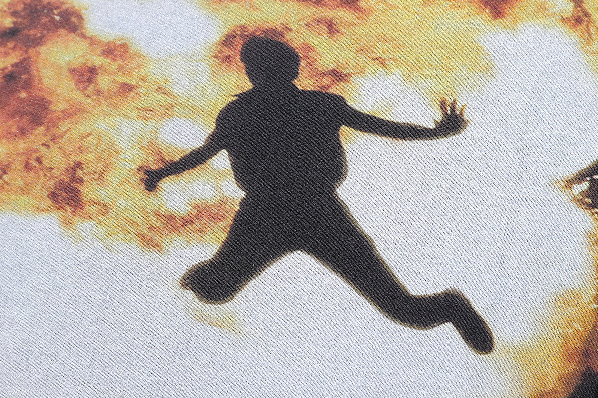 Explosion t-shirt flame tee grunge y2k top ingery