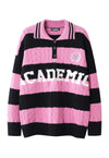 Academia sweater preppy jumper high school punk top in cream