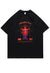 Jesus print t-shirt Y2K retro slogan tee lord top in Black