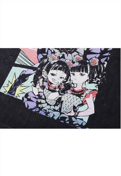 Baby metal t-shirt Japanese tee vintage anime top acid grey