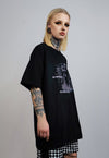 Saint t-shirt religion graffiti tee grunge gothic top black