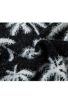 Palm sweater sweater black tropical pattern hairy y2k jumper