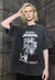 Horror movie t-shirt vintage wash Gothic creepy tee black