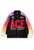 Gradient college jacket rainbow varsity grunge bomber