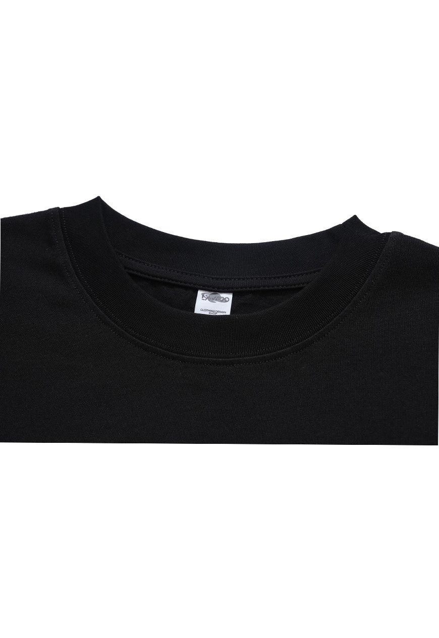 8 number t-shirt infinity tee grunge top in black