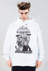 Statue hoodie Retro Roman pullover raver top cyber jumper