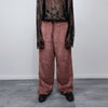 Faux fur joggers luxury fluffy pants handmade fleece trousers long hair premium overalls in brown