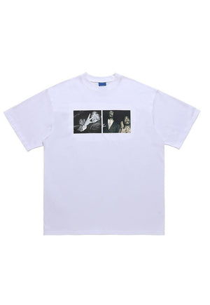 Dead rapper t-shirt hip-hop tee ganster top in white