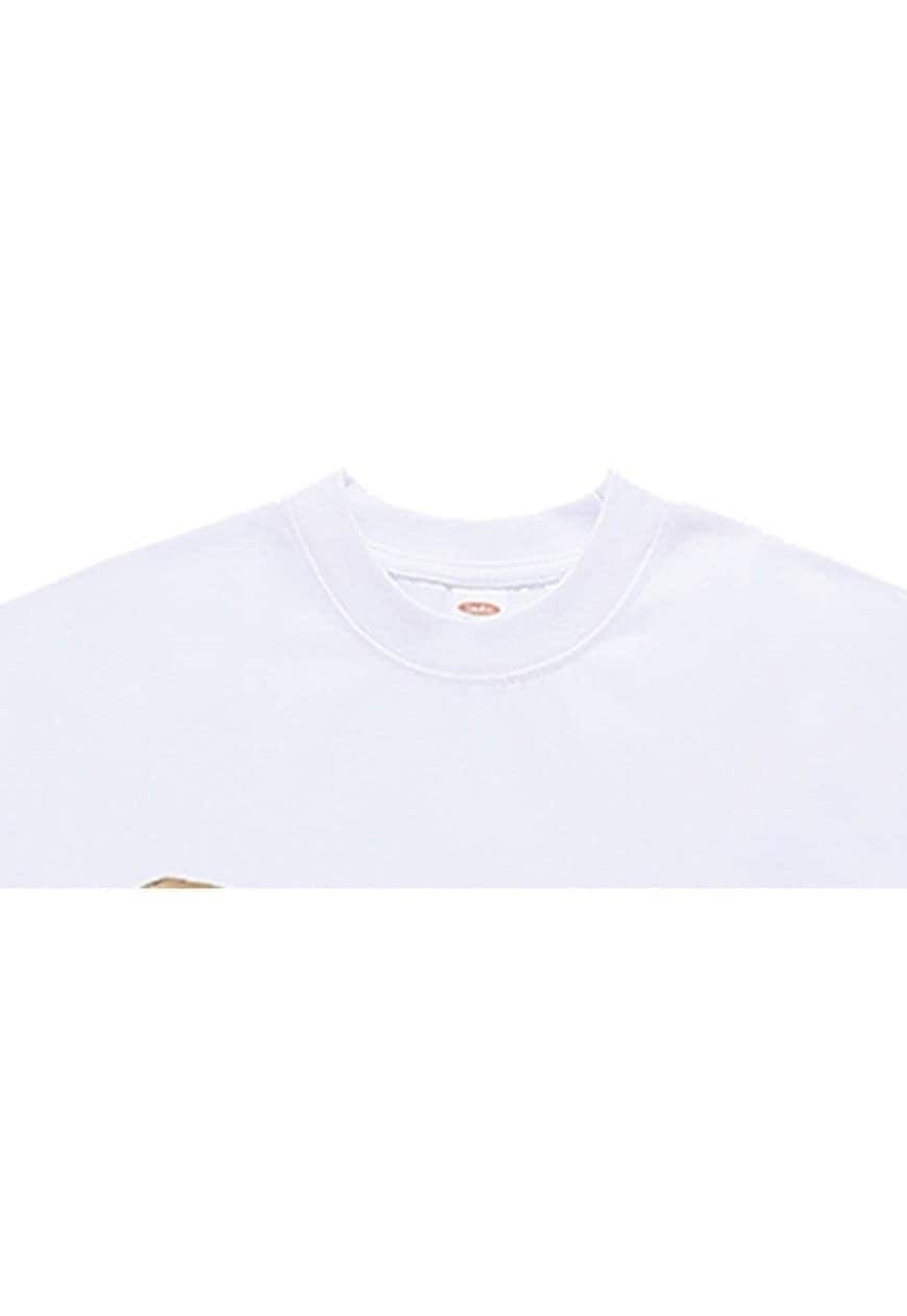 Michelangelo t-shirt art print tee grunge top in white