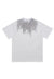 Star print t-shirt graffiti neckline tee grunge top in white