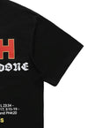 Bible print t-shirt cross print tee retro punk top in black