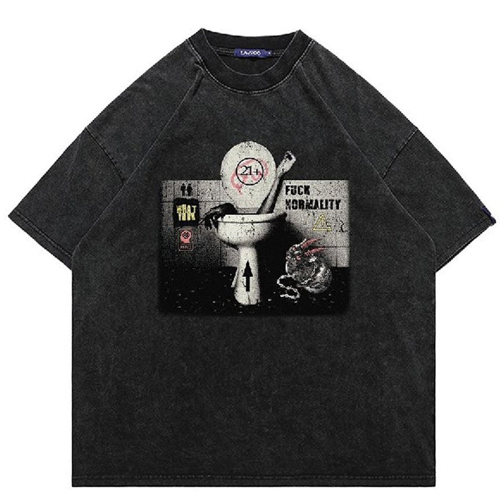 Sonic , Teddy PRINT vintage wash Grunge t-shirt sample sale 3 for 2
