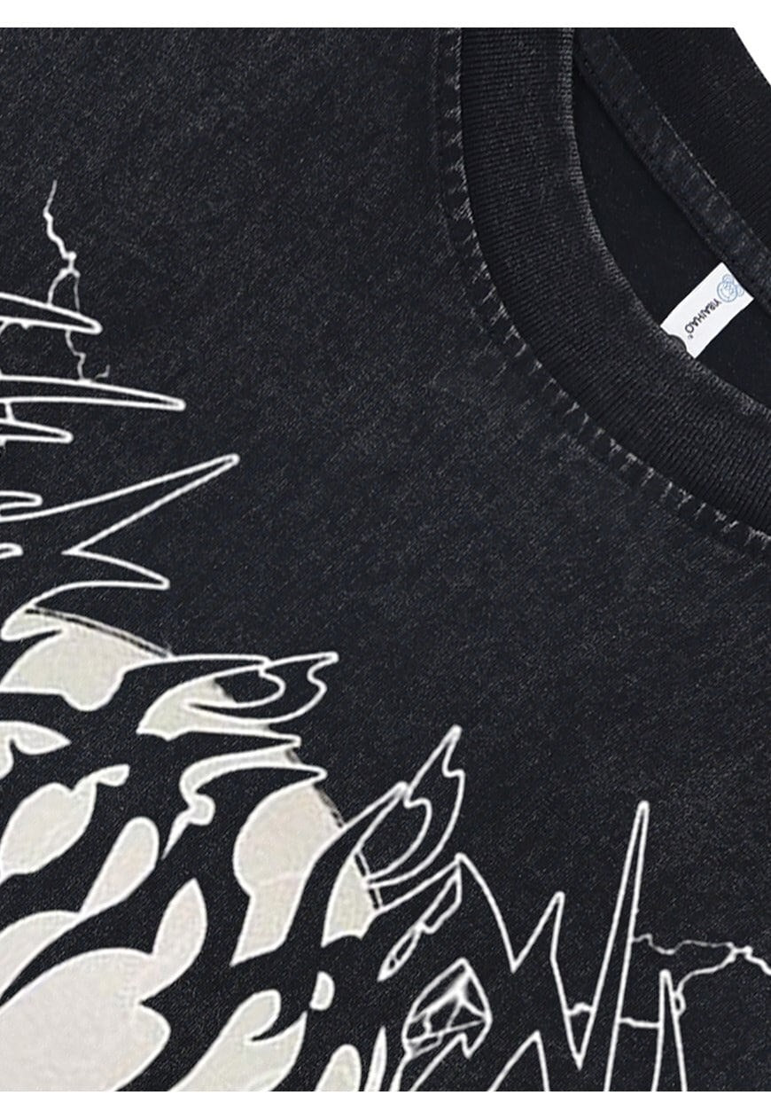 Cyberpunk tank top surf vest retro tattoo sleeveless t-shirt