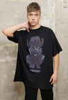 Angel print tee Gothic Y2K grunge t-shirt horror top black