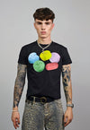 Candy print t-shirt slim fit unisex techno tee raver top