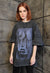 Gothic t-shirt ghost top vintage wash grunge punk tee grey