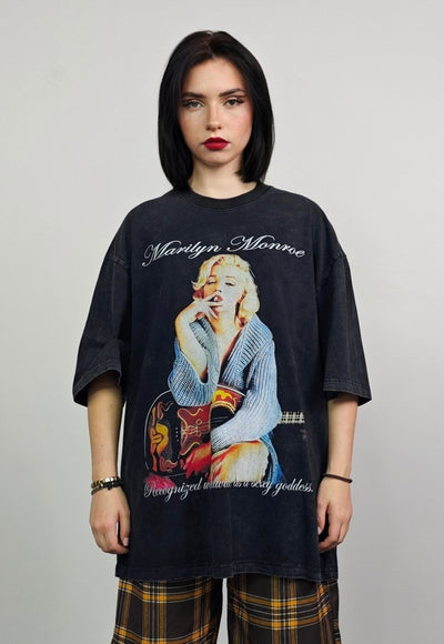 Marilyn Monroe t-shirt vintage legend tee retro top grey