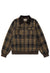 Brown check utility aviator jacket plaid preppy bomber