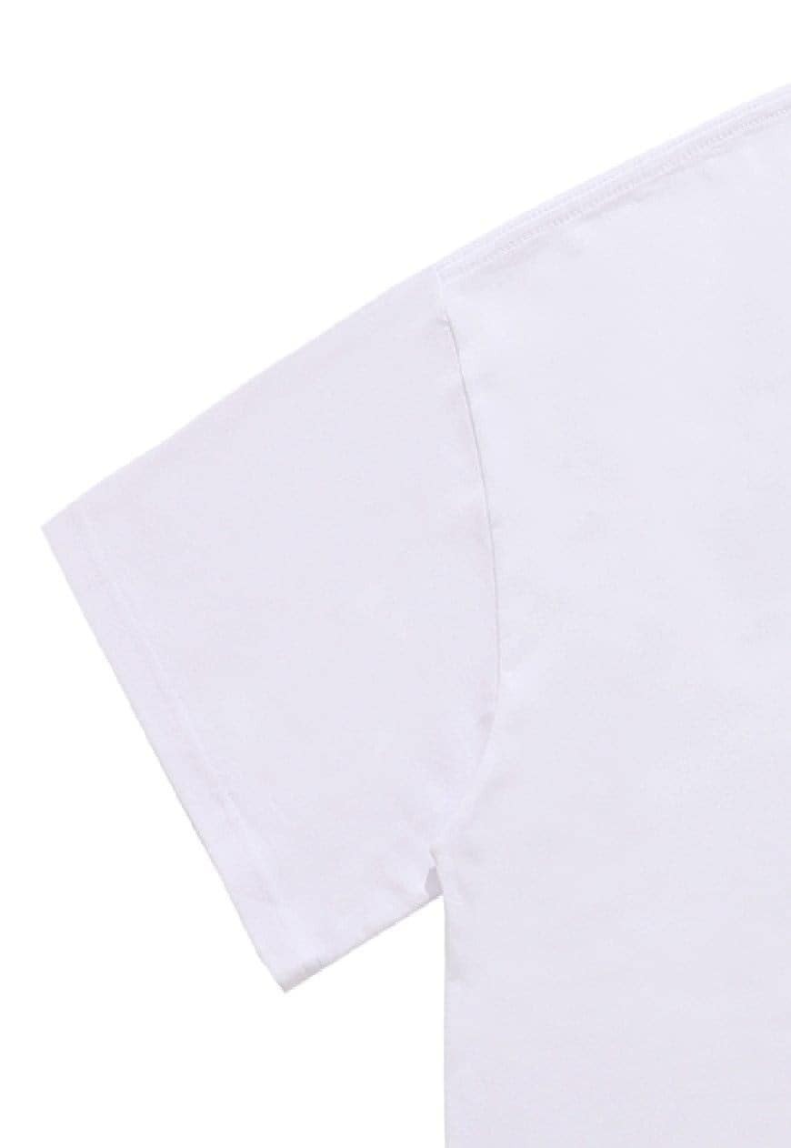 Metal band t-shirt Black Sabbath tee rocker top in white