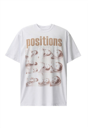 Positions t-shirt pop princess tee grunge portrait top black