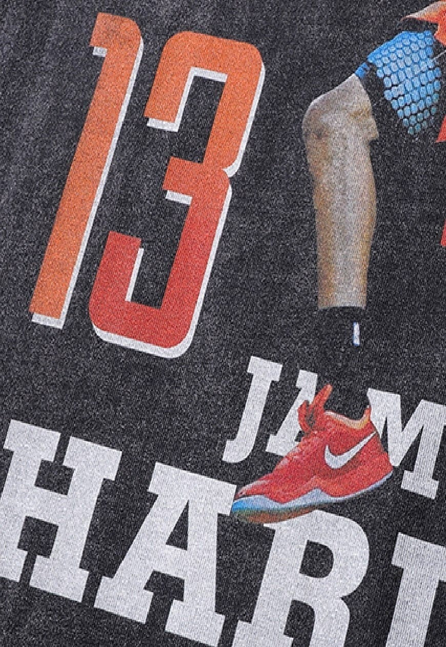 James Harden t-shirt basketball tee Rockets top in grey