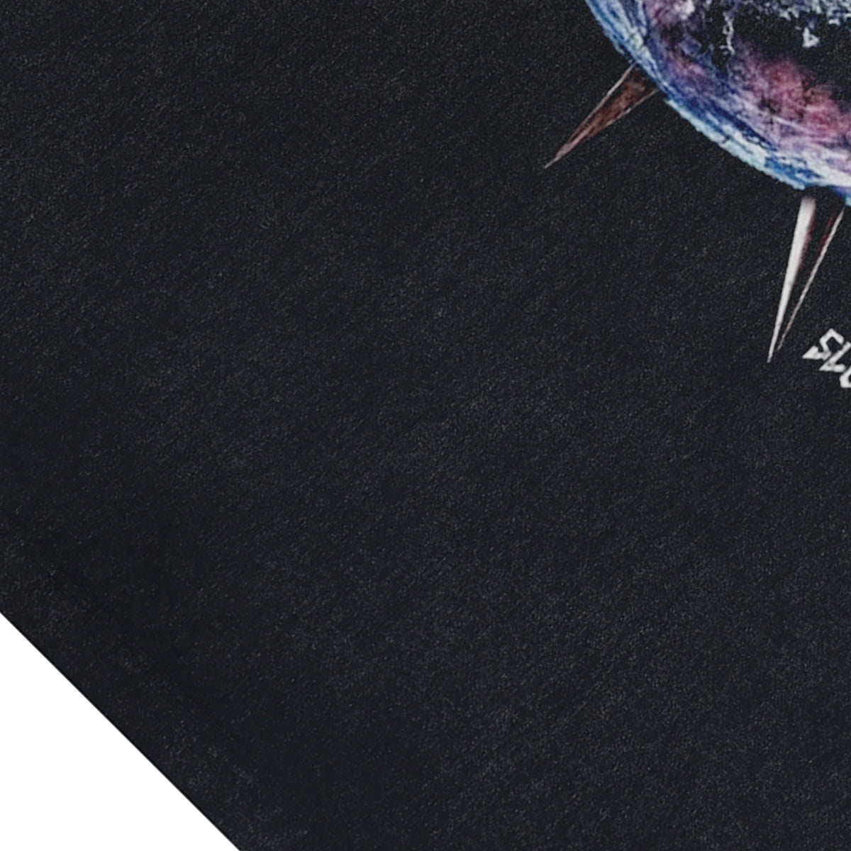 Earth print vintage sleeveless t-shirt gothic surfer vest retro creepy tank top in acid wash black