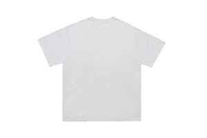 Punk t-shirt psychedelic top graffiti tee retro photography jumper in white