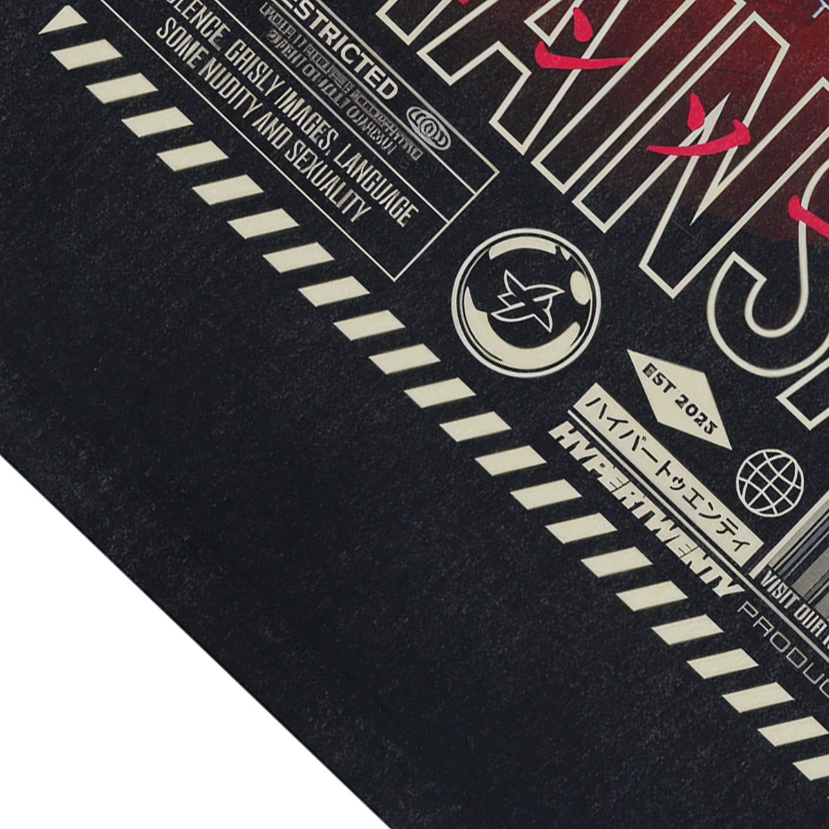 Chainsaw vintage sleeveless t-shirt old anime surfer vest retro cartoon tank top in acid wash black