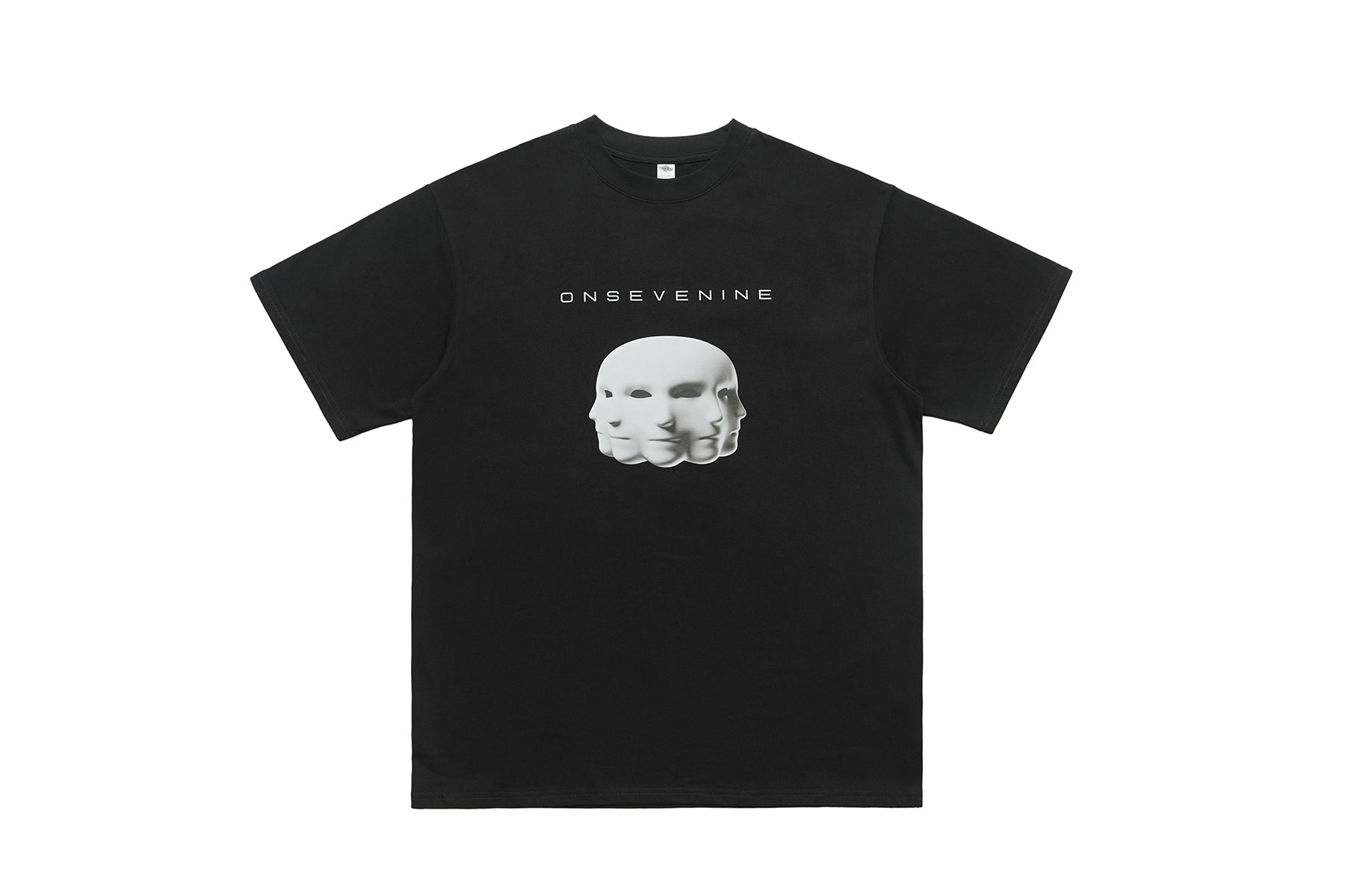 psychedelic t-shirt creepy sculpture top grunge painting tee in black