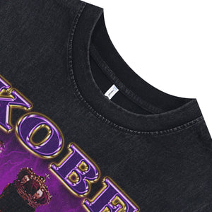 Kobe Bryant sleeveless t-shirt vintage basketball player vest 00s sports tank top in acid wash black