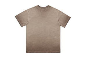 Psychedelic t-shirt white dove top retro religion tee in cream