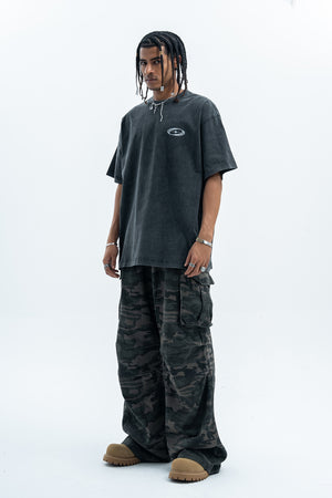 Mona Lisa t-shirt graffiti tee creepy top grunge jumper in green