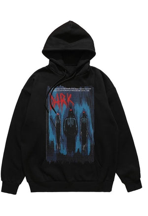 Monster hoodie Gothic pullover devil top luxe grunge jumper