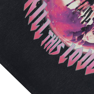 Blackpink sleeveless t-shirt vintage band vest retro tank top in acid wash black