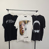 BLACK & WHITE AESTHETIC PRINT vintage wash t-shirt sample sale 3 for 2