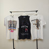 Anime print t-shirt tank top surfer vintage wash sample sale 3 for 2