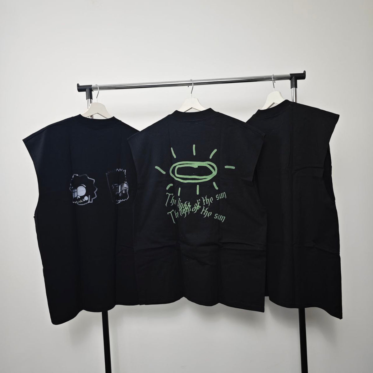 The Simpsons sleeveless t-shirt  tank top surfer vest vintage wash sample sale 3 for 2