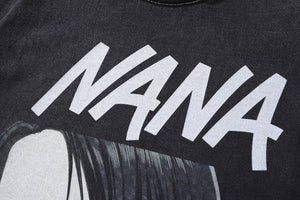 Vintage Nana t-shirt anime tee retro Japanese top in grey