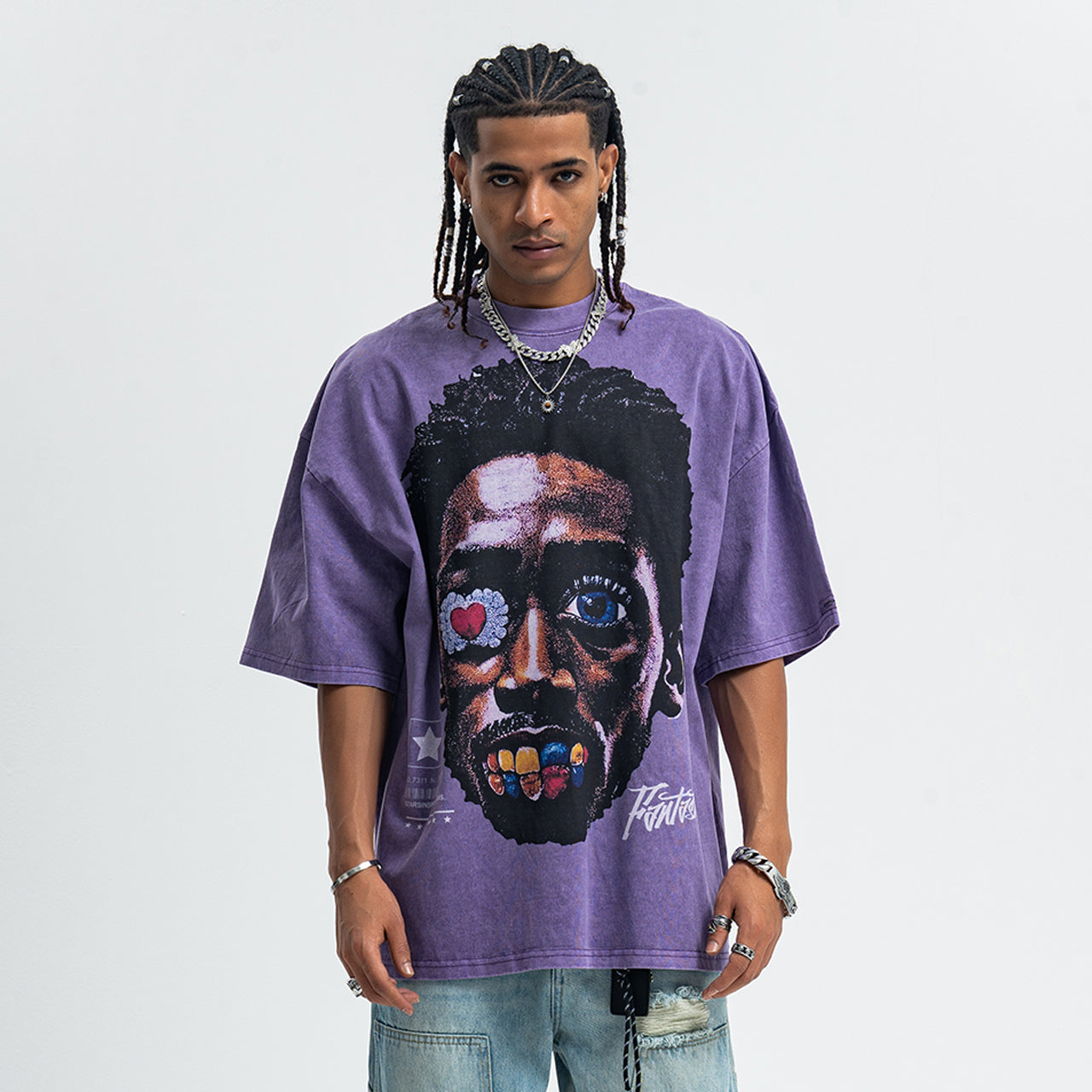 Vintage Kendrick Lamar t-shirt hip-hop top gangster tee in Purple