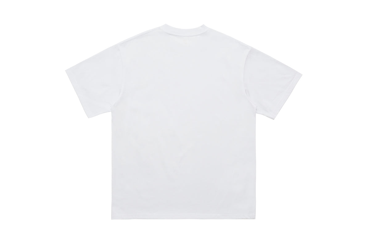 psychedelic t-shirt creepy sculpture top grunge painting tee in white