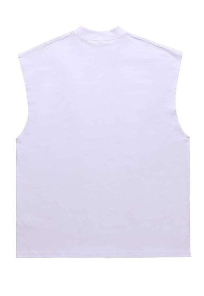 Grunge tank top surfer vest retro punk sleeveless t-shirt