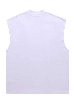 Teddy bear sleeveless t-shirt grunge tank top surfer vest