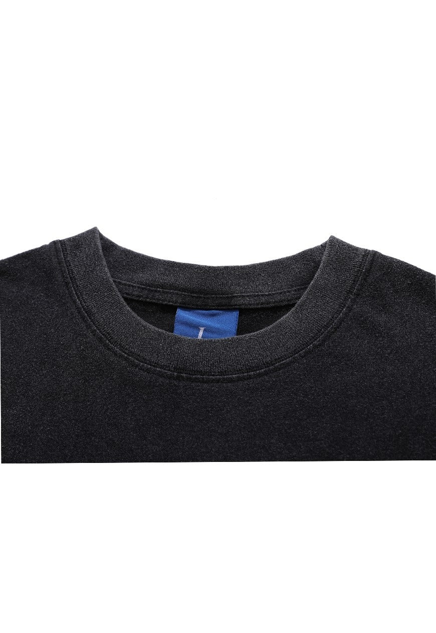 Dead rapper t-shirt grunge tee hip-hop top in vintage grey