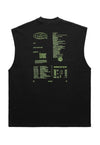 Power ranger tank top surfer vest retro sleeveless t-shirt